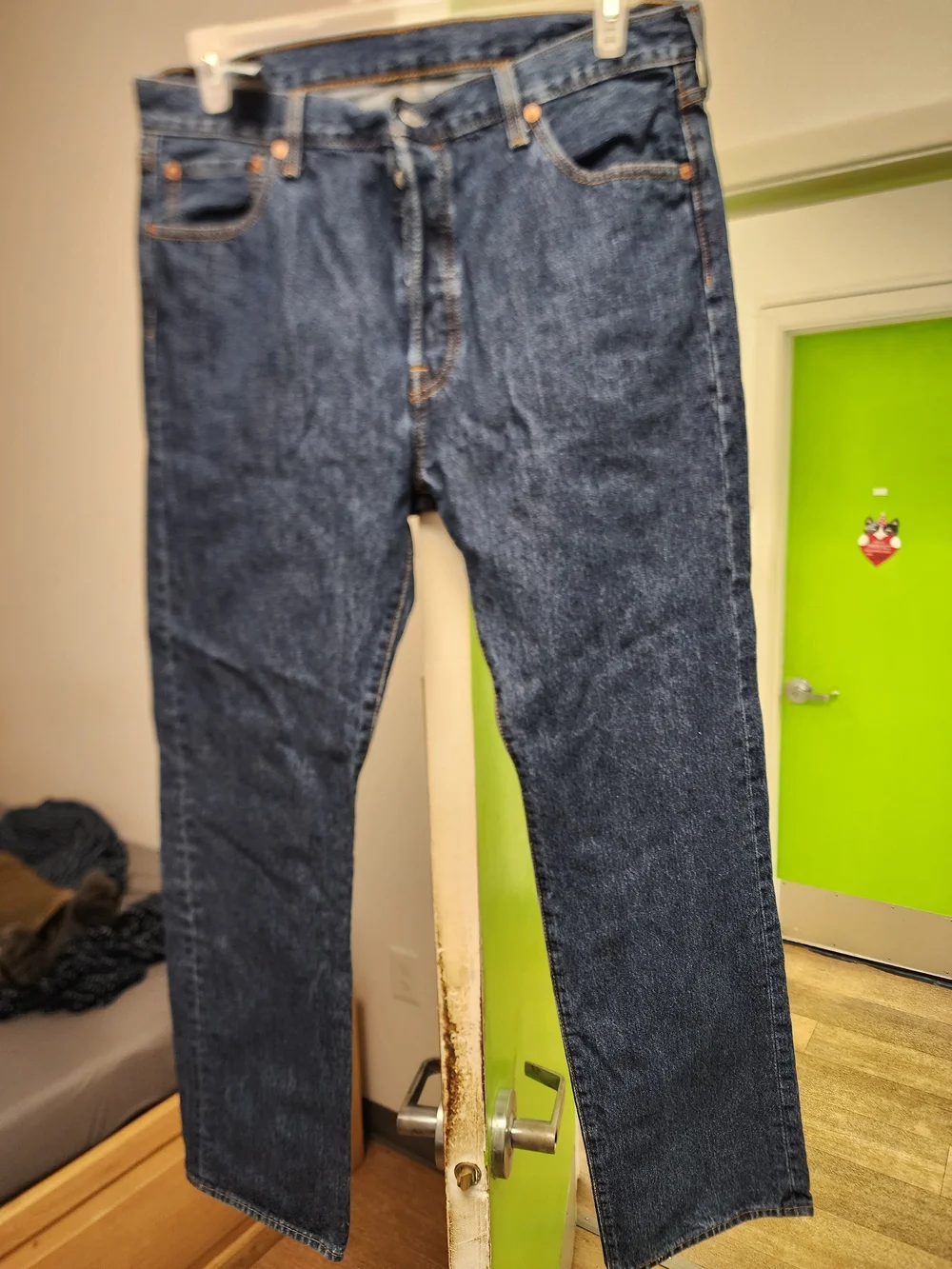 Levi's Straight Leg Indigo Blue Jeans